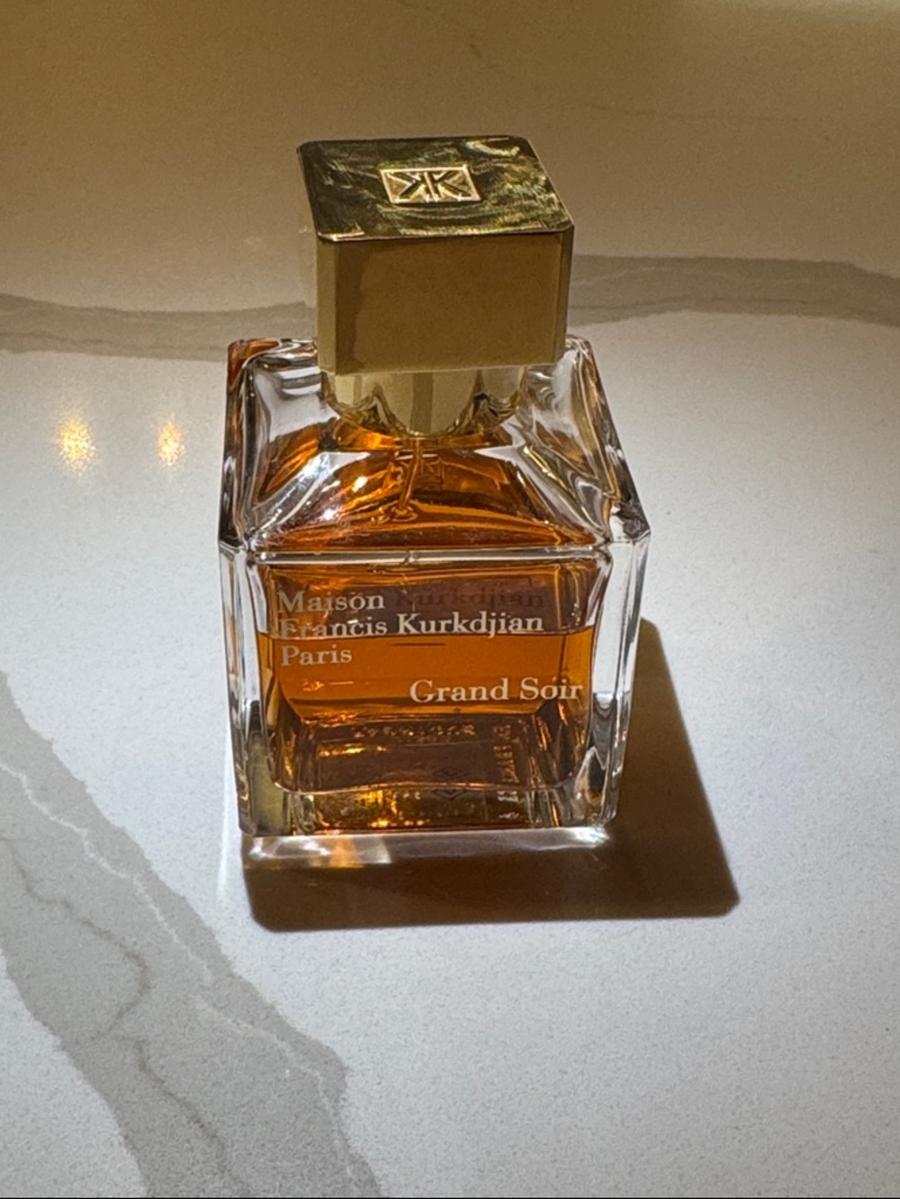 Maison Francis Kurkdjian Grand Soir - Amber Liquid & Gold Cap
